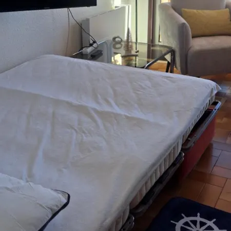 Barcares Village Studio Renove Avec Gout Face A La Plage Principale Vue Mer Superbe Avec Parking Piscine דירה לה ברקרה