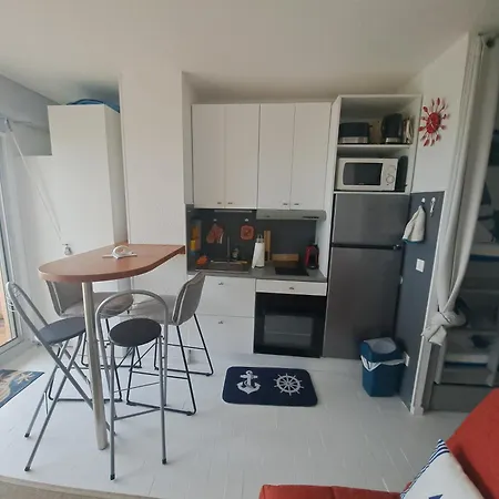 Barcares Village Studio Renove Avec Gout Face A La Plage Principale Vue Mer Superbe Avec Parking Piscine