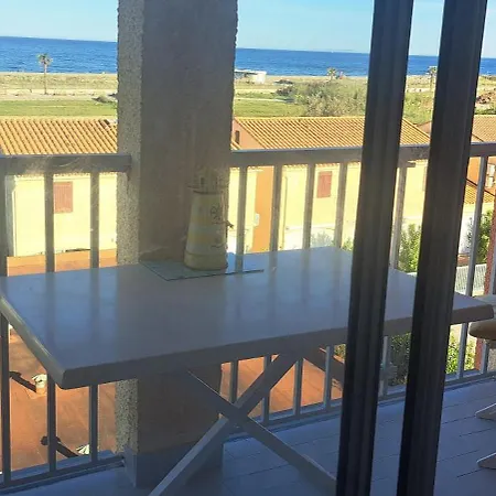 Barcares Village Studio Renove Avec Gout Face A La Plage Principale Vue Mer Superbe Avec Parking Piscine דירה