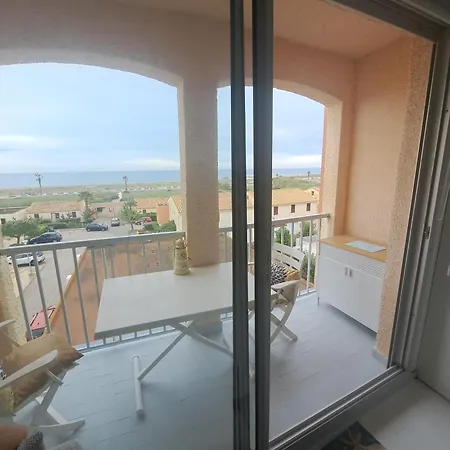 公寓 Barcares Village Studio Renove Avec Gout Face A La Plage Principale Vue Mer Superbe Avec Parking Piscine