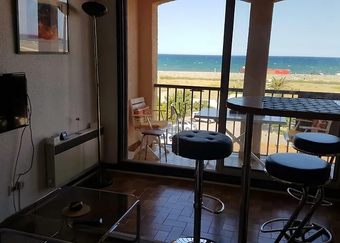 Apartamento Barcarès Village Vue Splendide Face à La Très Joli Coquet Rénové 2 à 4 Couchages Parking Piscine Le Barcarès