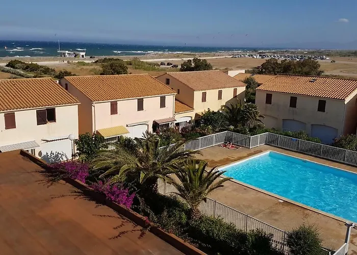Barcarès Village Vue Splendide Face à La Très Joli Coquet Rénové 2 à 4 Couchages Parking Piscine Le Barcarès